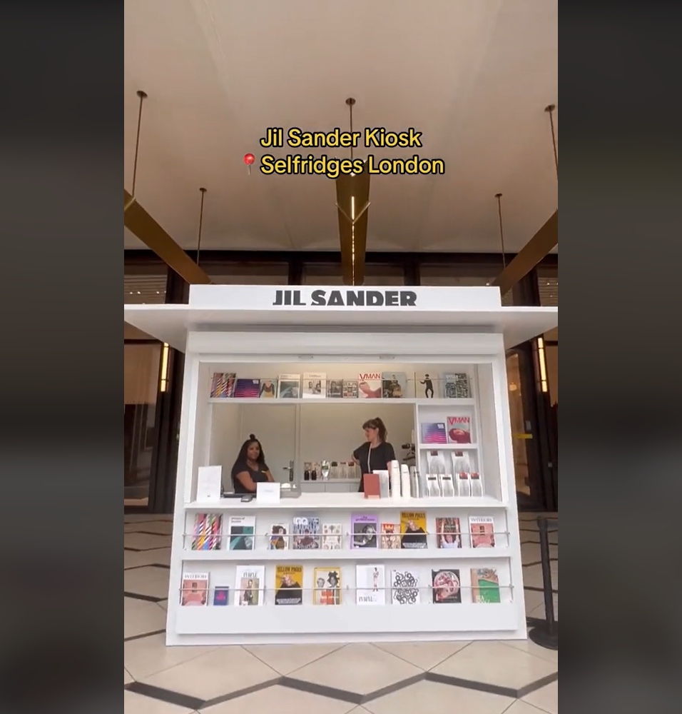 Jil Sander Kiosk At Selfridges London