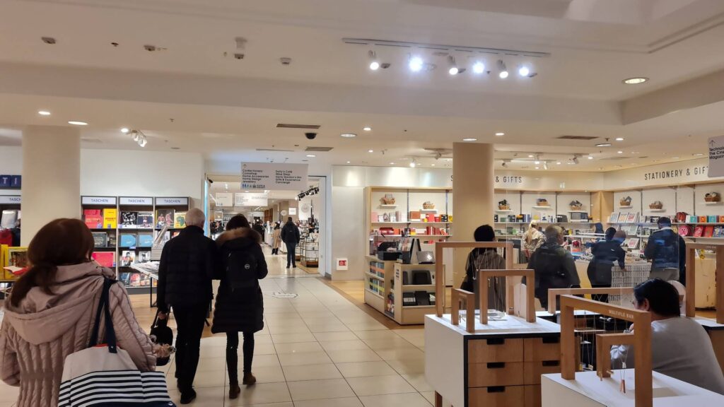 Shoppers At Selfridges London