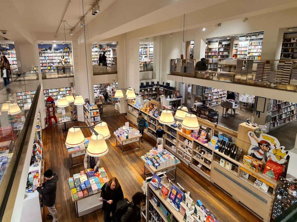 Spacious Foyles Bookstore