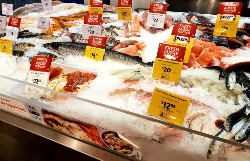 Fresh Aussie Seafoods At Coles Chermside